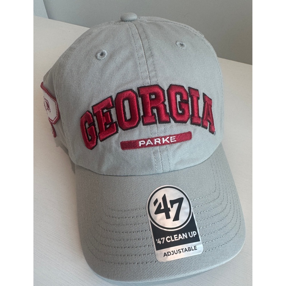 PARKE ' 47 Adjustable Hat Gray Red Georgia